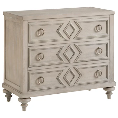 Costera 3-Drawer Bachelors Chest with Diamond Drawer Fronts